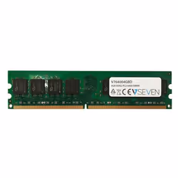V7 4GB DDR2 PC2-6400 800Mhz DIMM Desktop Module de mémoire - V764004GBD, 4 Go, 1 x 4 Go, DDR2, 800 MHz, 240-pin DIMM, Vert