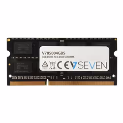 V7 4GB DDR3 PC3-8500 - 1066mhz SO DIMM Notebook Module de mémoire - V785004GBS, 4 Go, 1 x 4 Go, DDR3, 1066 MHz, 204-pin SO-DI ...