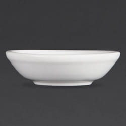 Coupelles à sauce soja Olympia Whiteware 74 mm - Lot de 12