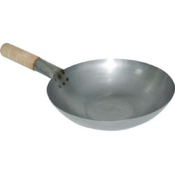 Wok En Acier Doux Fond Plat 330 Mm - Vogue