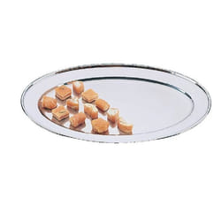 Plateau De Service Inox Ovale 407 Mm - Olympia