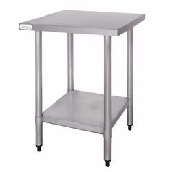 Table Inox Professionnelle Sans Rebords - Gamme 600 - Vogue