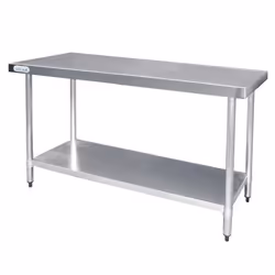 Table Inox Professionnelle Sans Rebords - Gamme 600 - Vogue
