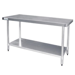 Table Inox Professionnelle Sans Rebords - Gamme 600 - Vogue
