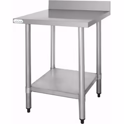 Table Inox avec Dosseret - Gamme 600 - Vogue
