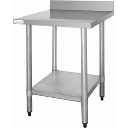 Table Inox avec Dosseret - Gamme 600 - Vogue