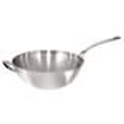 Wok - Vogue - 31cm - Inox triple épaisseur - Compatible tous feux - Gris