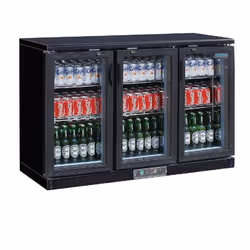 Polar Refrigeration CB932, Vitrine arrière bar, Pose libre, Noir, Acier, Magnétique, 273 bouteille(s)