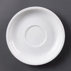 Soucoupes Cappuccino CB463 blanches - Olympia