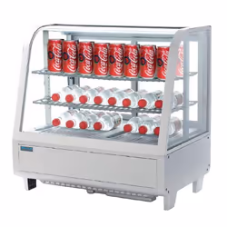 Polar Refrigeration CC666, Réfrigérateur de point de vente, Pose libre, Blanc, Acrylonitrile-Butadiène-Styrène (ABS), Verre, ...
