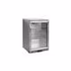 Arrière-bar vitré inox 104 bouteilles