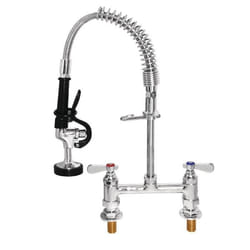 Robinet Douchette Double - VOGUE - Brillant - Inox - 2 trous - Convient pour Douche - 610mm