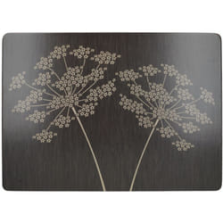 Creative Tops - Set de 4 sets de table, dos en liège, design de vins, bois, noir, grands sets de table