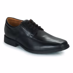 Chaussures Homme - Clarks - Tilden Walk - Cuir Noir - Lacets - Confort Ortholite®