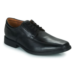 Chaussures Homme - Clarks - Tilden Walk - Cuir Noir - Lacets - Confort Ortholite®