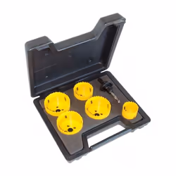 Présentation Scies à cloche : 40, 54, 65, 67, 68 mm. Système de changement rapide d'embouts 32 - 114 mm (tige de 11 mm). Coff ...