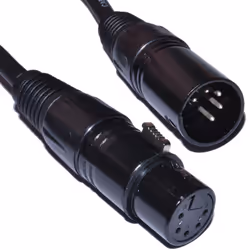 kenable 006604, DIN (5-pin), Femelle, DIN (5-pin), Mâle, 3 m, Noir