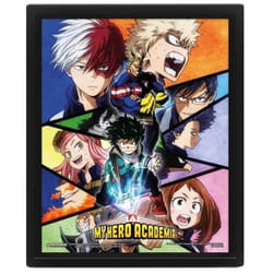 Cadre 3D lenticulaire Pyramid My Hero Academia Characters Mosaic