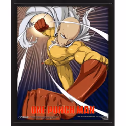 Poster cadre 3D lenticulaire Pyramid One Punch Man - Saitama and Genos