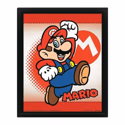 Cadre 3D lenticulaire Pyramid Super Mario Yoshi Flip