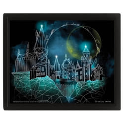 Cadre 3D lenticulaire géométrique Pyramid Harry Potter Hogwarts
