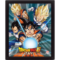 Cadre 3D lenticulaire Pyramid Dragon Ball Power Of Saiyans