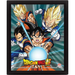 Cadre 3D lenticulaire Pyramid Dragon Ball Power Of Saiyans