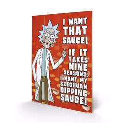 Pyramid International Rick and Morty (Szechuan Sauce), Informatif, Rectangle, Multicolore, Bois, 400 x 590 cm