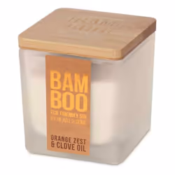 Bougie éco responsable Bambou zeste d'orange et clou de girofle Heart and Home Parfum : zeste d'orange et clou de girofle Mèc ...