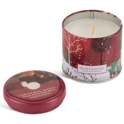 Bougie nomade en boîte métal - Magie de Noël
