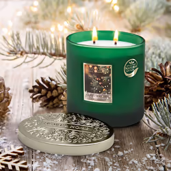 Bougie Ellipse 2 Mèches Heart And Home Sapin De Noël - Vue supplémentaire 2
