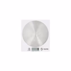 Salter 1036WHSSDR, Balance de ménage électronique, 5 kg, Argent, Blanc, LCD, CR2032