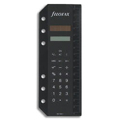 Filofax A5 calculatrice Poche Calculatrice basique Noir