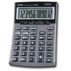 Aurora DT665 calculatrice Bureau Argent