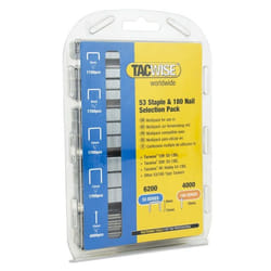 Agrafe Tacwise - 1628 - Agrafes 53 en Tailles Assorties - Clous de Type 180 (18G)/10 mm Galvanises