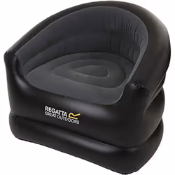 Fauteuil Gonflable - REGATTA - RCE218 06N - Noir - PVC Résistant - 1 Place - 150 Kg