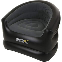 Fauteuil Gonflable - REGATTA - RCE218 06N - Noir - PVC Résistant - 1 Place - 150 Kg