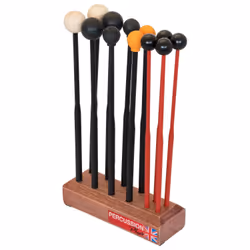 Percussion Plus PP062, Mallets, Plastique, Caoutchouc, Noir, Rouge, Xylophone