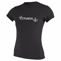 O'Neill Womens Basic Skins S/S Rash Tee, Tee-shirt, Adulte, Femelle, Noir, M, SML