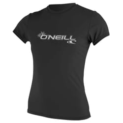 O'Neill Womens Basic Skins S/S Rash Tee Tee-shirt Encolure torsadée Manche courte Polyester, Spandex