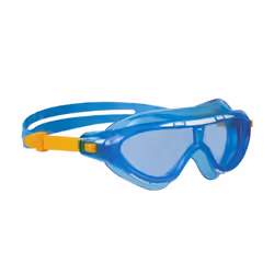 Speedo 012132255, Enfant, Demi-masque, Plongée en apnée, Bleu, Transparent, 6 an(s), 14 an(s)