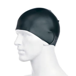 Speedo Plain Moulded Silicone Cap Noir