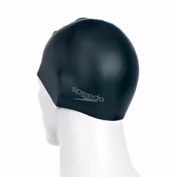Speedo Plain Moulded Silicone Cap Noir