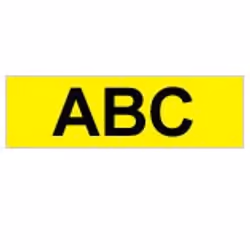 Brother Gloss Laminated Labelling Tape - 6mm, Black/Yellow, TZ, 8 m, 6 mm