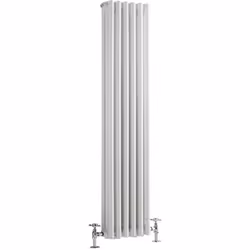 Ajoutez une touche de style vintage a votre espace de vie grâce à ce radiateur vertical rétro blanc de la gamme Windsor. Cara ...