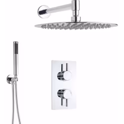 CARACTERISTIQUES Mitigeur thermostatique encastrable en laiton chromé : - Sécurité anti-brûlure - Cartouche homologuée EN1111 ...
