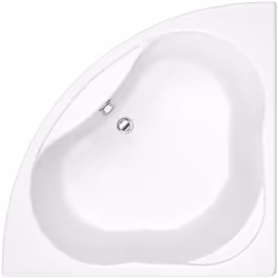 BAIGNOIRE D'ANGLE AVEC TABLIER Acrylique épais de 4mm env. Long. 135cm x Larg. 135cm. Profondeur 41cm. Evacuation et trop ple ...