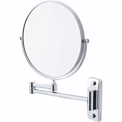 Miroir de Salle de Bains grossissant- Miroir double face de 20cm de diamètre.- Face grossissante 2 fois.- Pratique pour le ra ...