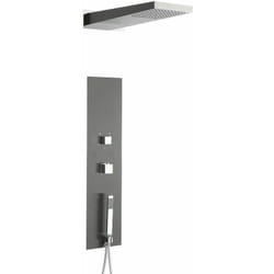 Ryukyu - Colonne de Douche Thermostatique Design Encastrable Gris - Hudson Reed