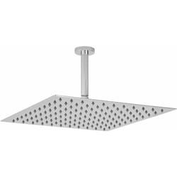 Pomme de douche carrée ultrafine 40cm & bras plafond
